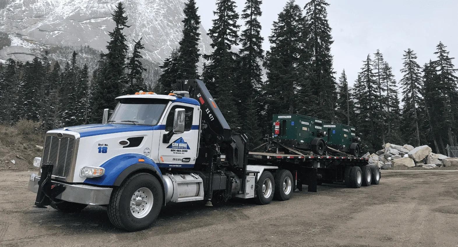Can Ridge BC Flatdeck Trailer Load Hauling Specialists